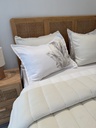 Couverture 5 Pieces double face blanc cassé