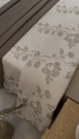 Couvre lit 4 Pieces Fleurs New beige