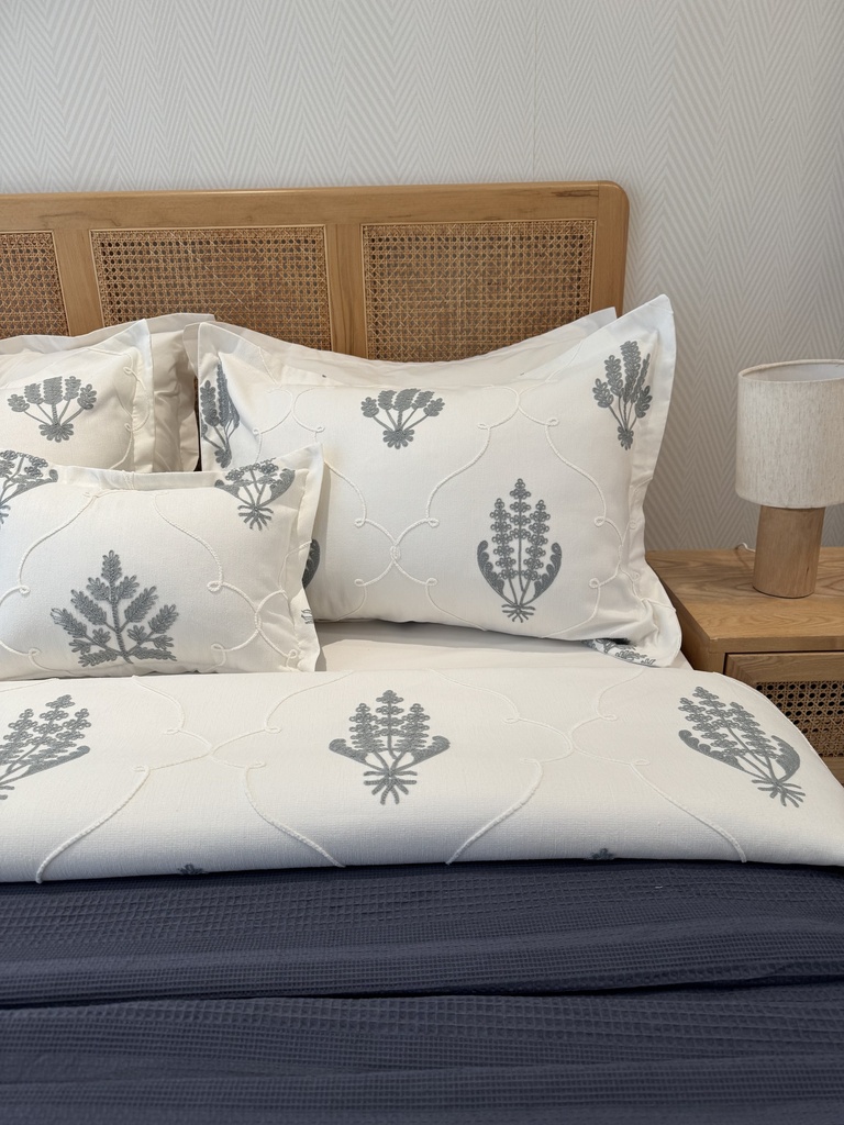 Couvre lit 4 Pieces Sapin Bleu vert
