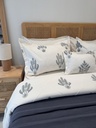 Couvre lit 4 Pieces Sapin Bleu vert