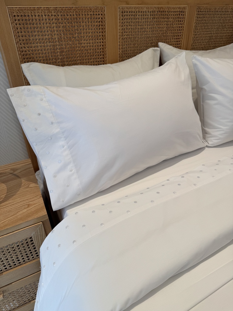 Parure de drap POLOPOLO Bordé 100% Coton percale 4 Pieces Motif 2