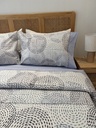 Parure de drap POLOPOLO  100% Coton percale 4 Pieces  Motif 1 Bleu
