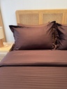 Housse de couette Satin Marron 