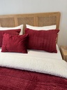 Couverture double face sherpa Rouge