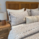 Couvre Lit tunisien 3 pièces Beige Sable & Écru