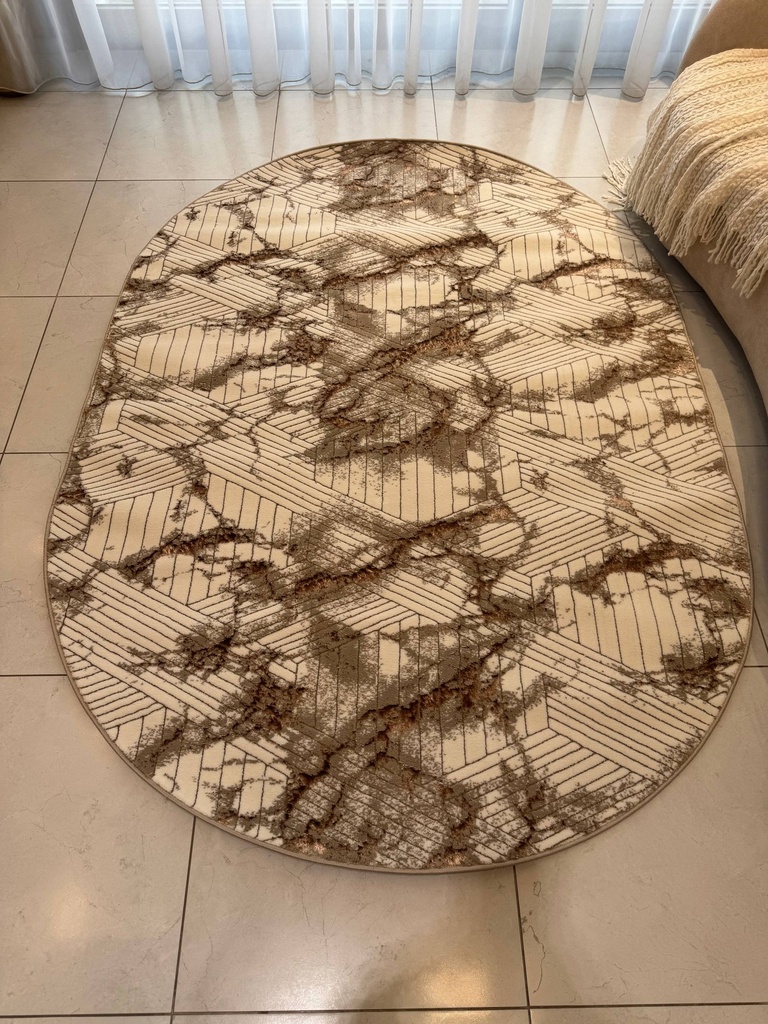 Tapis ellif oval  motif 1