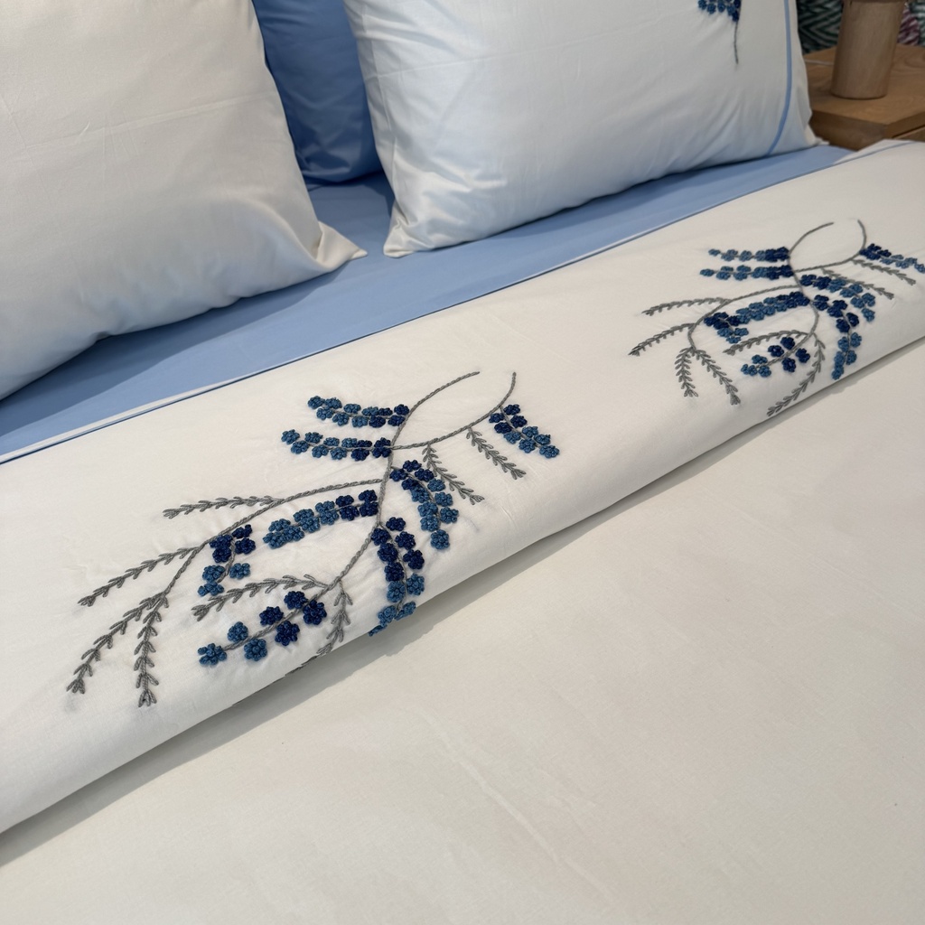 Housse de couette Brodé 100% Coton - Emas  