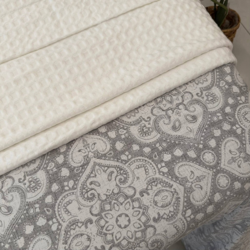 Parure Housse de Couette 6 Pièces – Élégance Grise