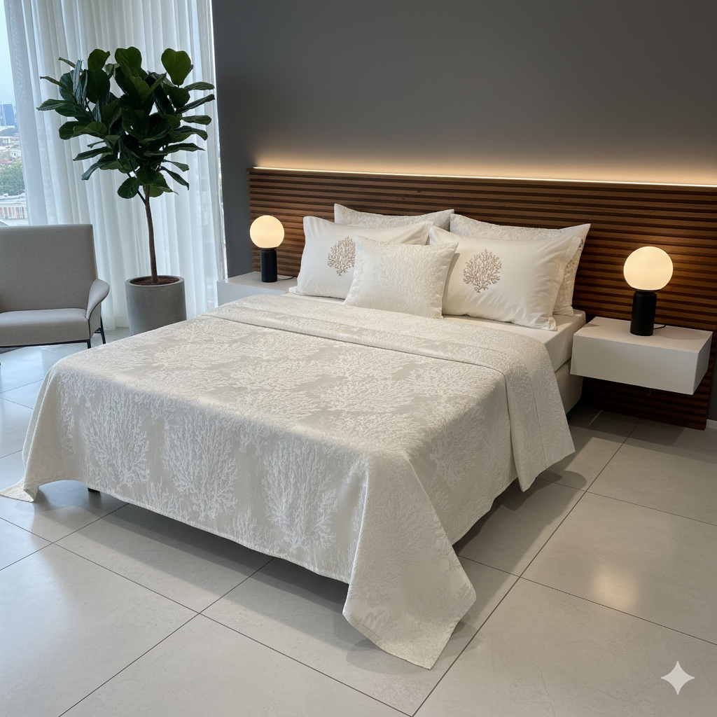 Couvre-lit Lady Arus - Modèle Mercan Brodé 