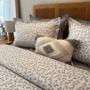 Parure Housse de Couette 6 Pièces – Feuillage Gris