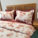 Couvre-lit Matelassé 3 Pièces – Rosée Florale