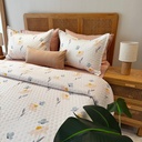 Couvre-lit Matelassé 3 Pièces – Douce Floraison