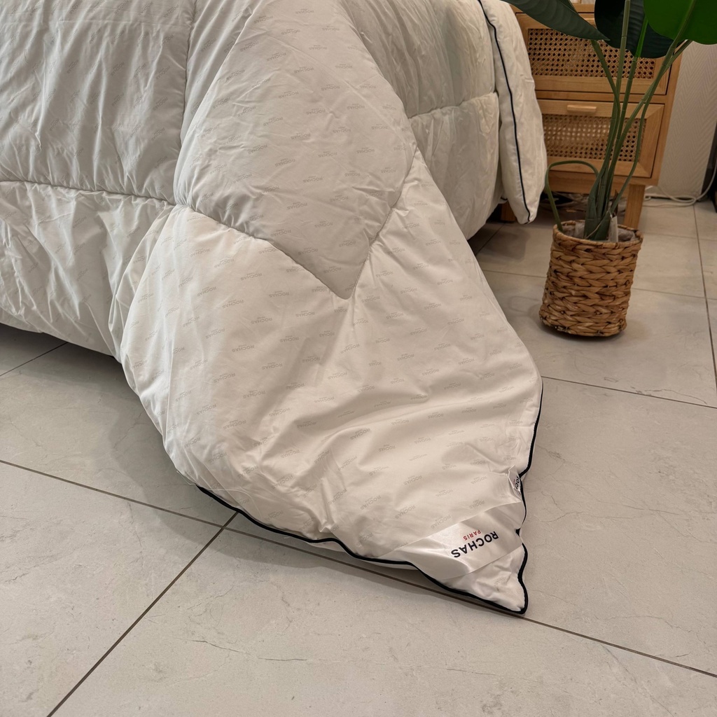 Couette blanche ROCHAS PARIS 100% Coton