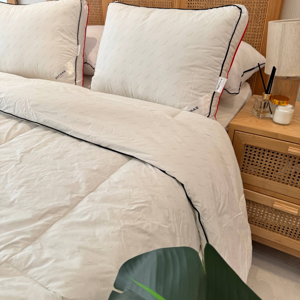Couette blanche ROCHAS PARIS 100% Coton