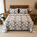 Parure de drap 6 pcs Flora Bleu