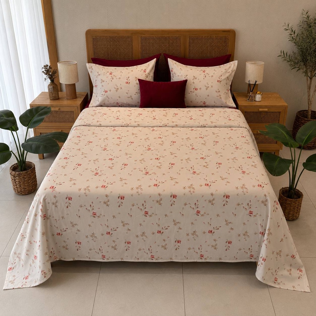 Parure de drap 6 pcs Rosée de Printemps