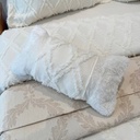 Couvre lit Zambak 4 pcs Blanc