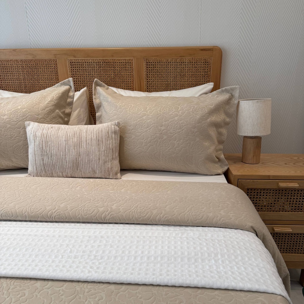 Couvre lit Ceren 4 Pcs Beige