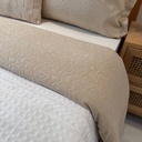 Couvre lit Ceren 4 Pcs Beige
