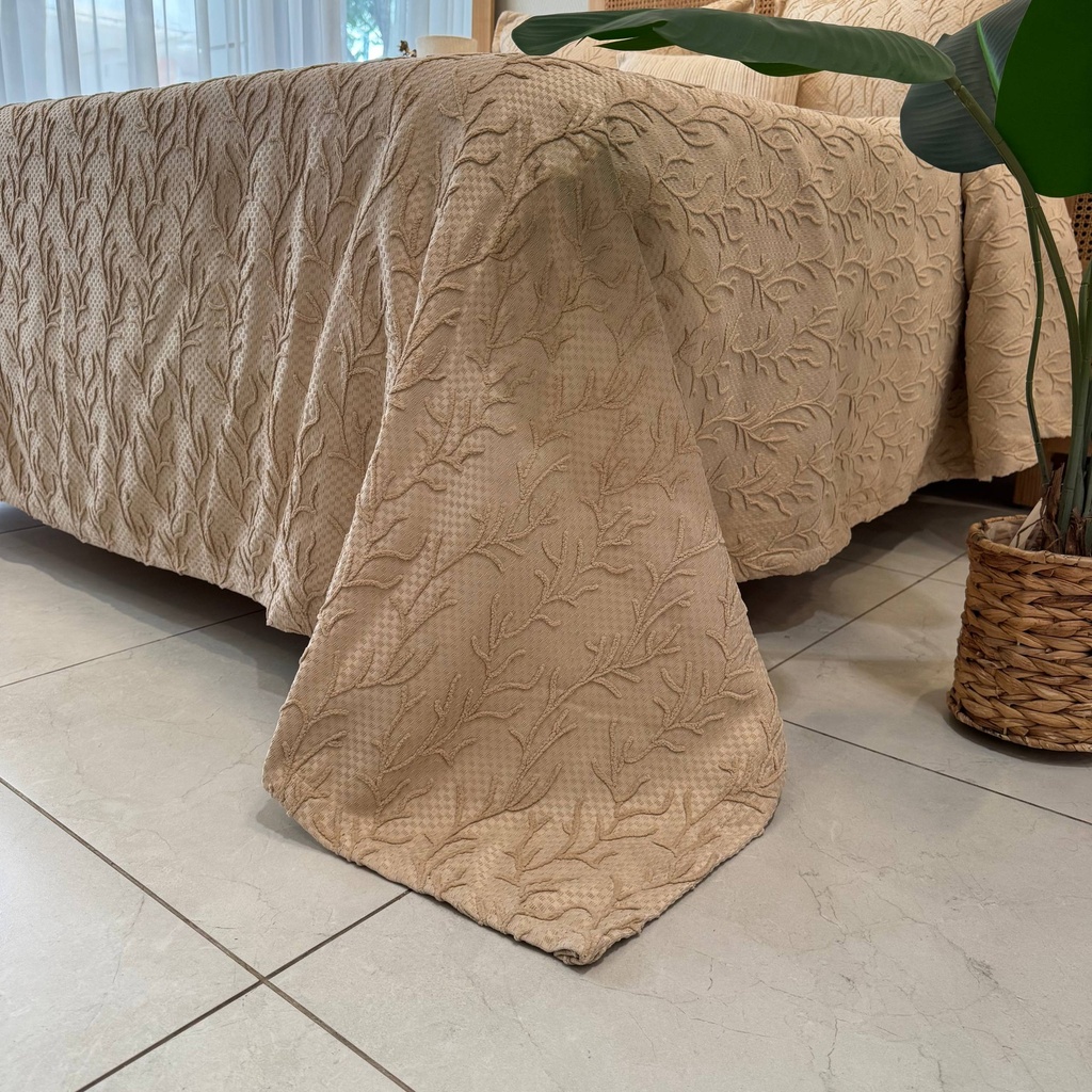 Couvre lit Sarmasik 4 pcs Beige