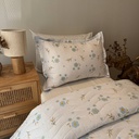 Couvre lit Enfant Petites Fleurs Bleues 2 Pieces