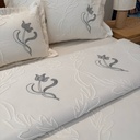 Couvre lit 4 pieces EMAS HOME Perla Coton