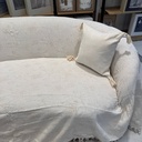 Plaid Tunisien Damasse Beige Claire Double Face
