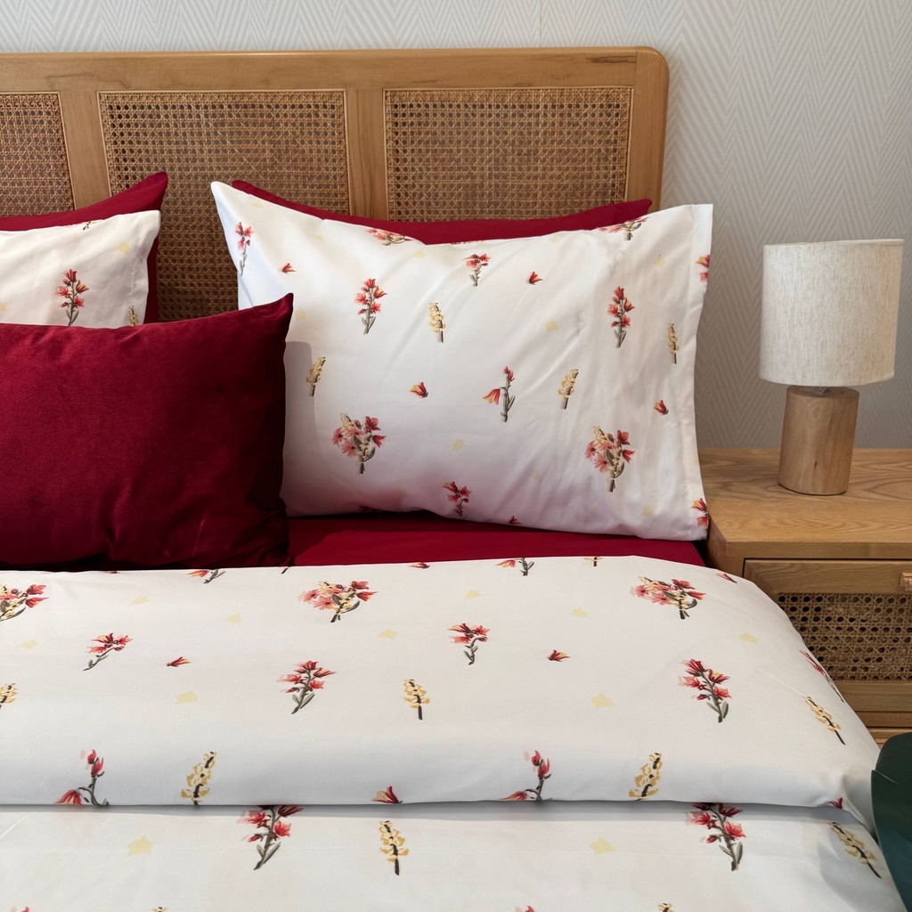 Parure De Drap Micro Floral 6 Pieces