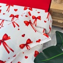 Parure de drap 6 pieces Girly Rouge 