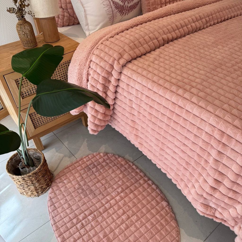 Couverture 8 pieces Rose