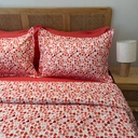 Parure de drap 6 pieces coeur rouge