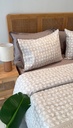 Couvre lit 3 pieces Sable