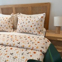 Couvre lit 3 pieces - floral miniature 