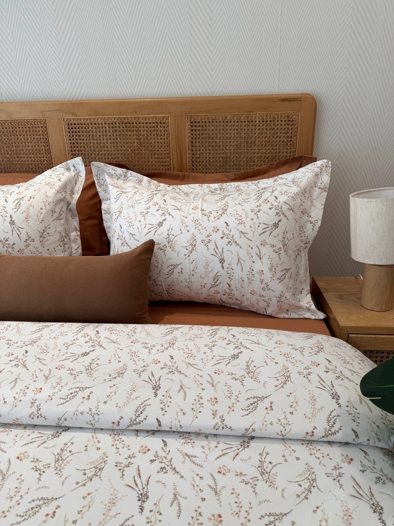 Parure de Draps 6 Pièces – Sable Fleuri