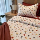 Couvre lit 3 Pieces Sunny Rouge