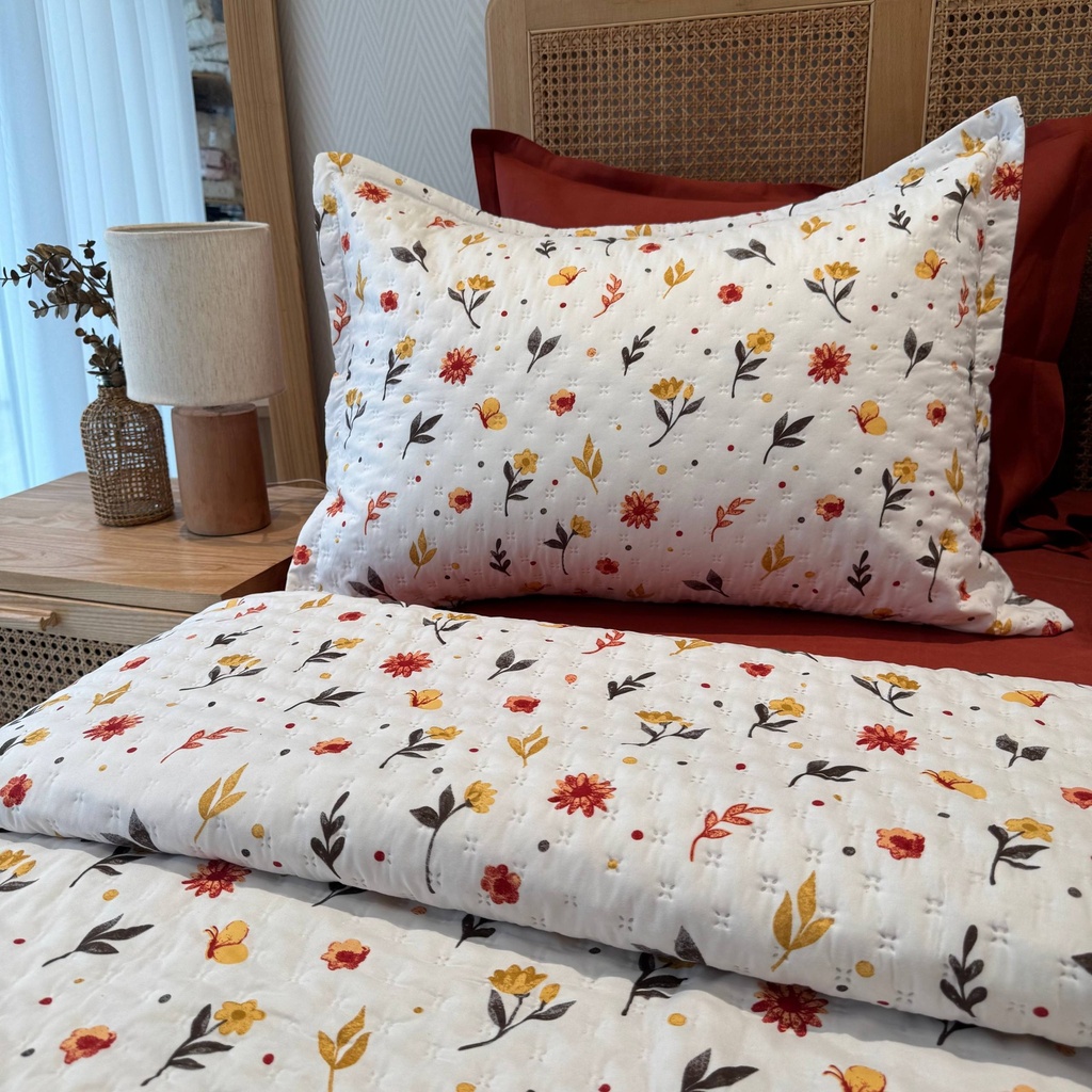 Couvre lit 3 Pieces Sunny Rouge