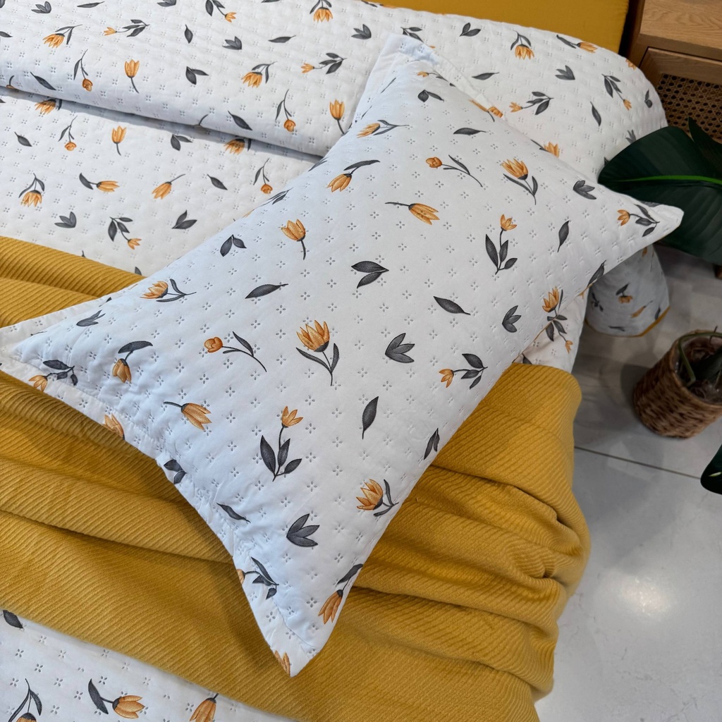 Couvre lit 3 Pieces Sunny Jaune