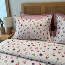 Couvre lit 3 Pieces Tulip Rose