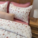 Parure de drap 6 Jardin de Fleur Rose 