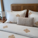 Housse de couette EMAS  HOME Brodé 100% coton Arabesque Royale 3 pieces
