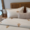 Housse de couette Brodée  EMAS HOME Fleur Impériale