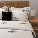Housse de couette Brodée EMAS HOME Berbère Noir