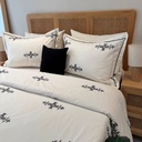Housse de couette Brodée EMAS HOME Berbère Noir