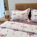 Parure de drap 6 pieces Girly Mauve