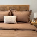 Housse de couette Satin Marron 