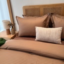 Housse de couette Satin Marron 