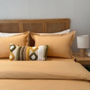 Housse de couette jaune moutarde 4 pieces 