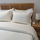 Housse de couette Satin Blanc 