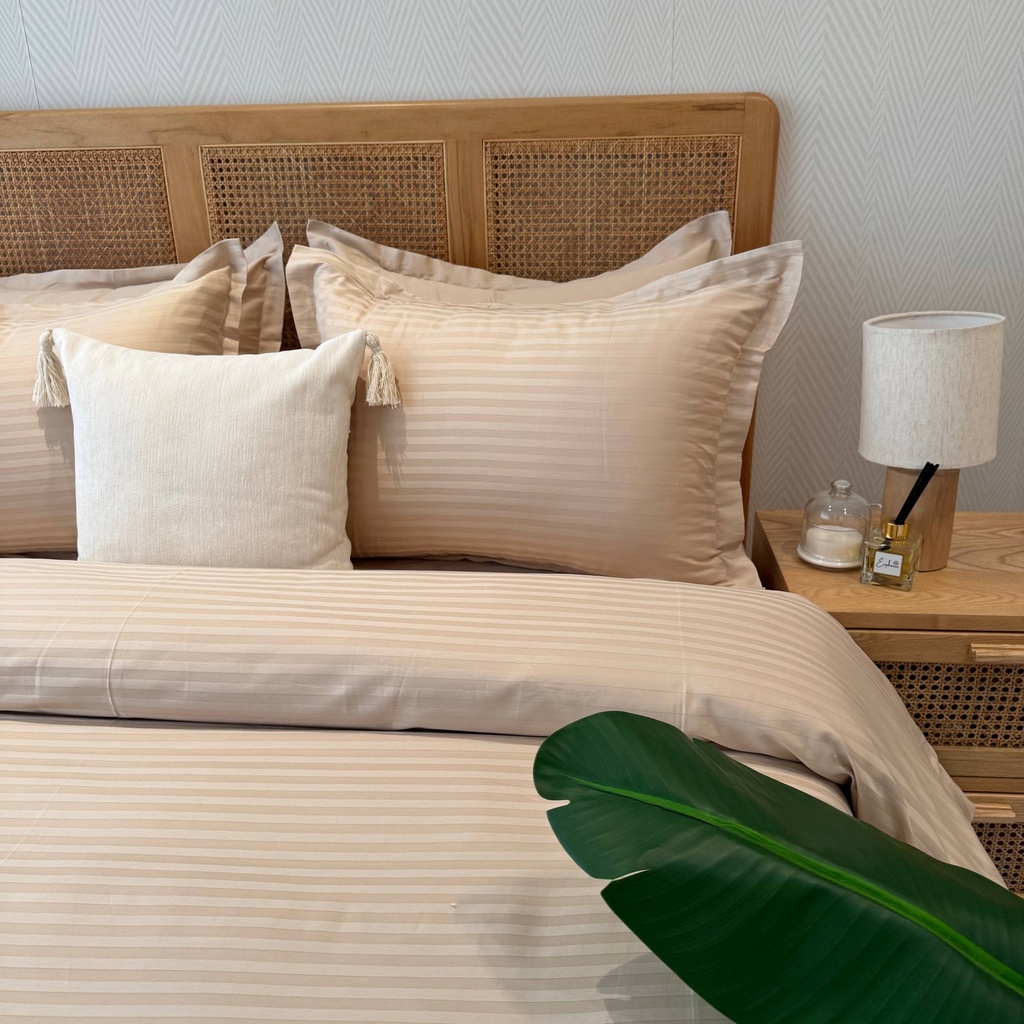 Housse de couette Satin beige 