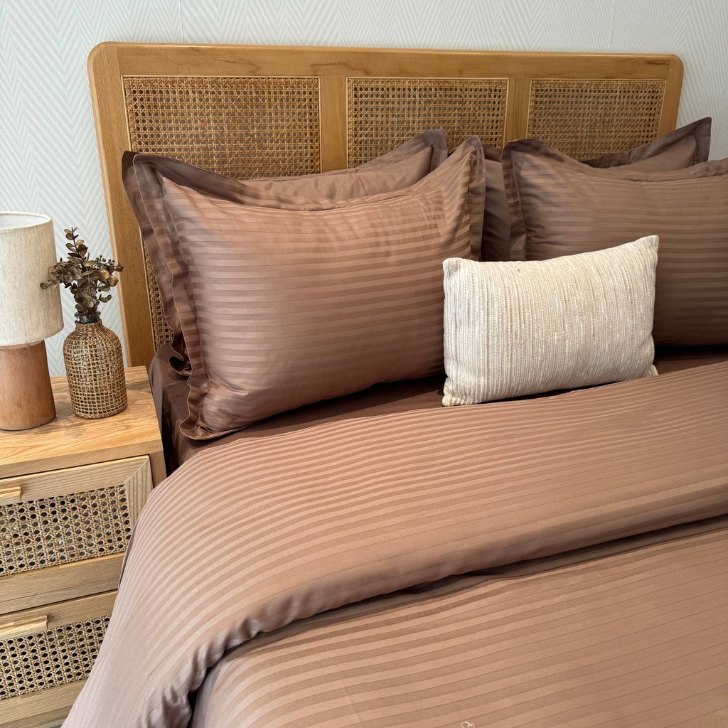 Parure de drap Satin Marron